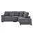 93 Inch L Shaped Sectional Sofa With Reversible Chaise, Soft Corduroy Upholstery For Comfort And Style In Living Rooms