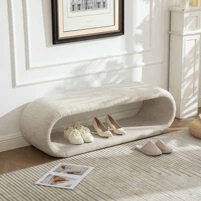 Banc d'entrée 52,17 pouces en chenille