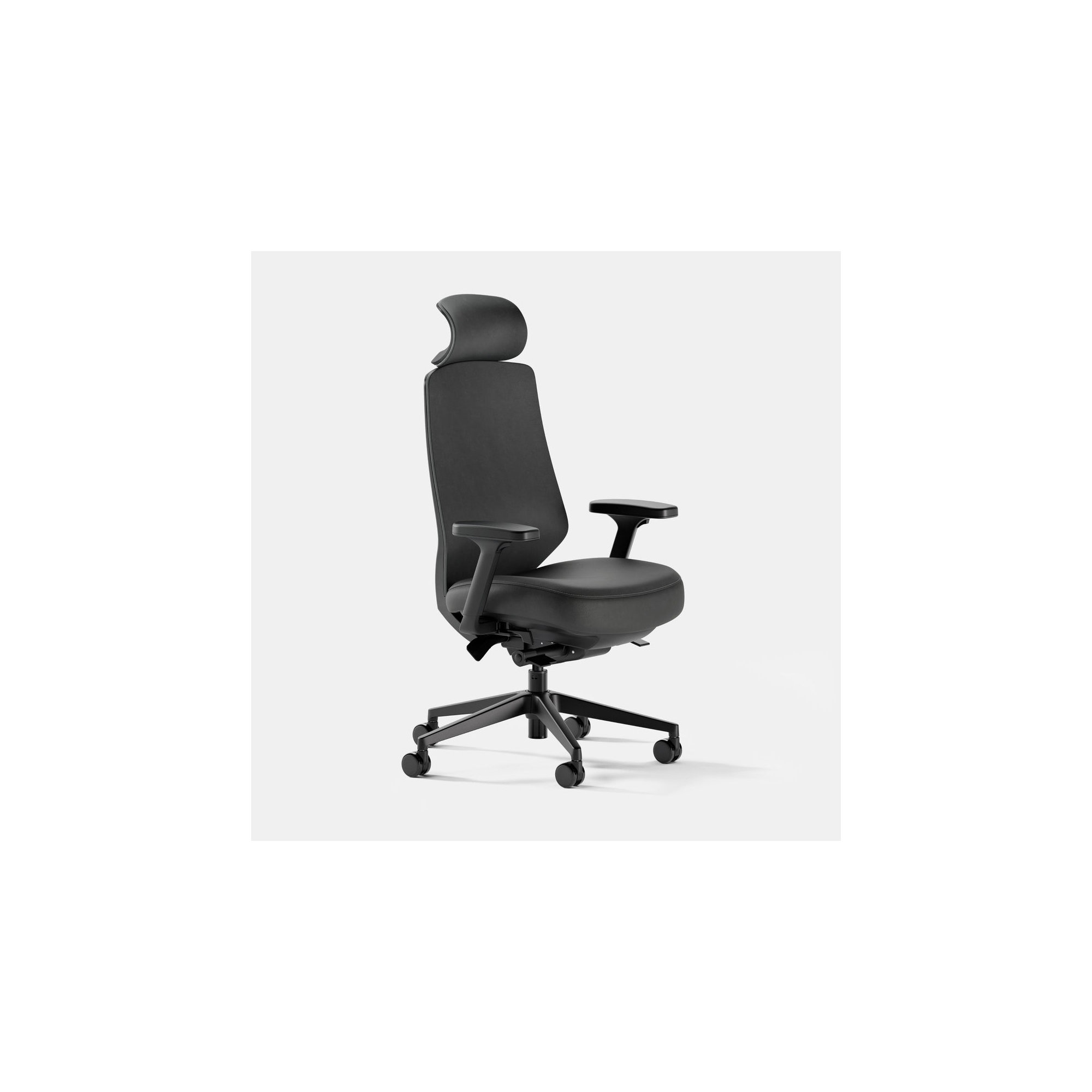 Ergonomic Chair Pro Headrest - Leather, Black