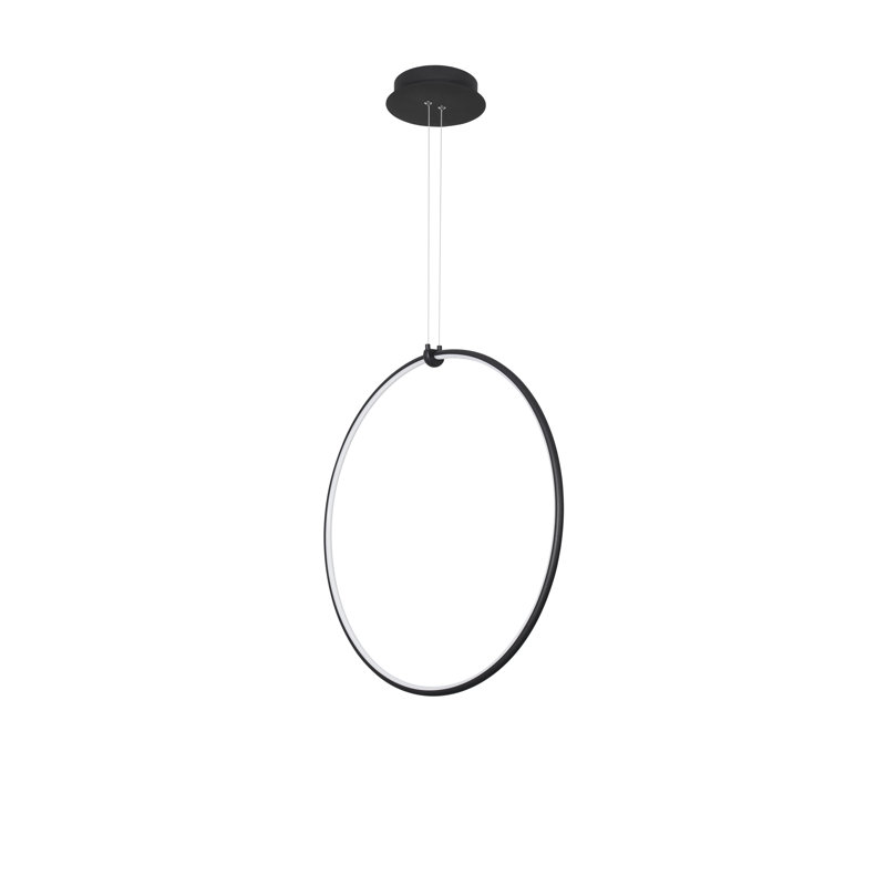 1 - Light Black LED Single Pendant