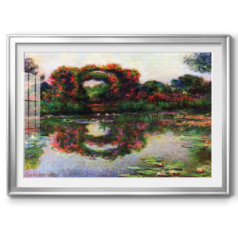 Monet, impression encadrée sur papier par Claude Monet, H 19 po x l 27 po x P 1,5 po, Argent