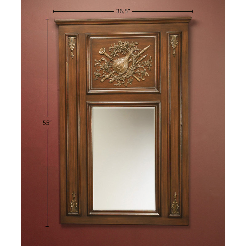 Miroir d'appoint Folkston Trumeau, Noyer