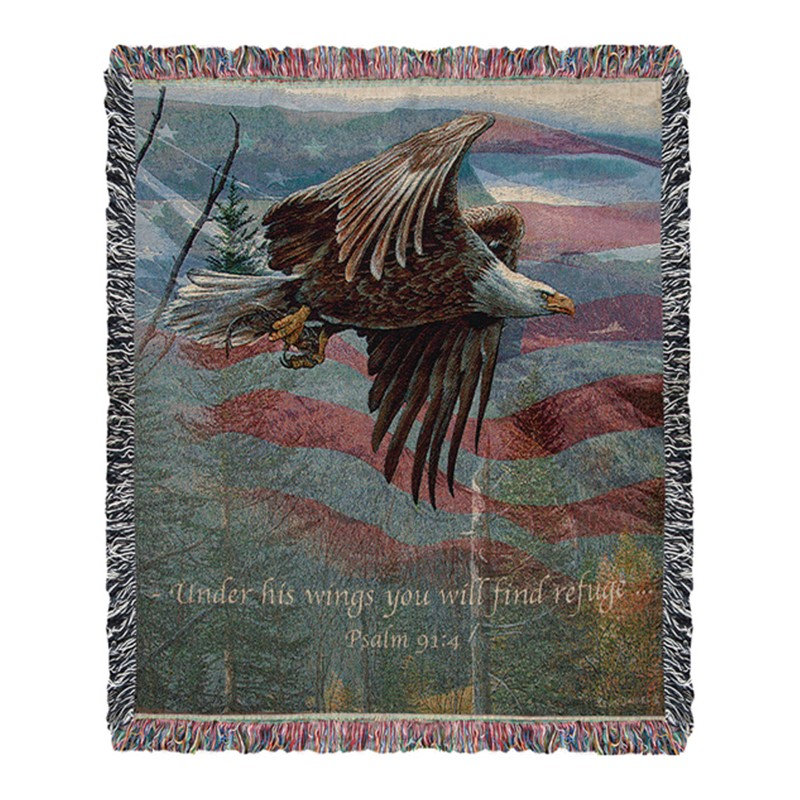 Jeté tissé à la main May Freedom Forever Fly - 50 po x 60 po