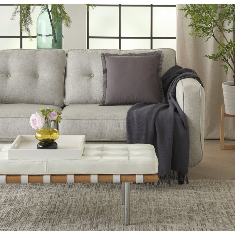  Housse de coussin carré et insert, Anthracite