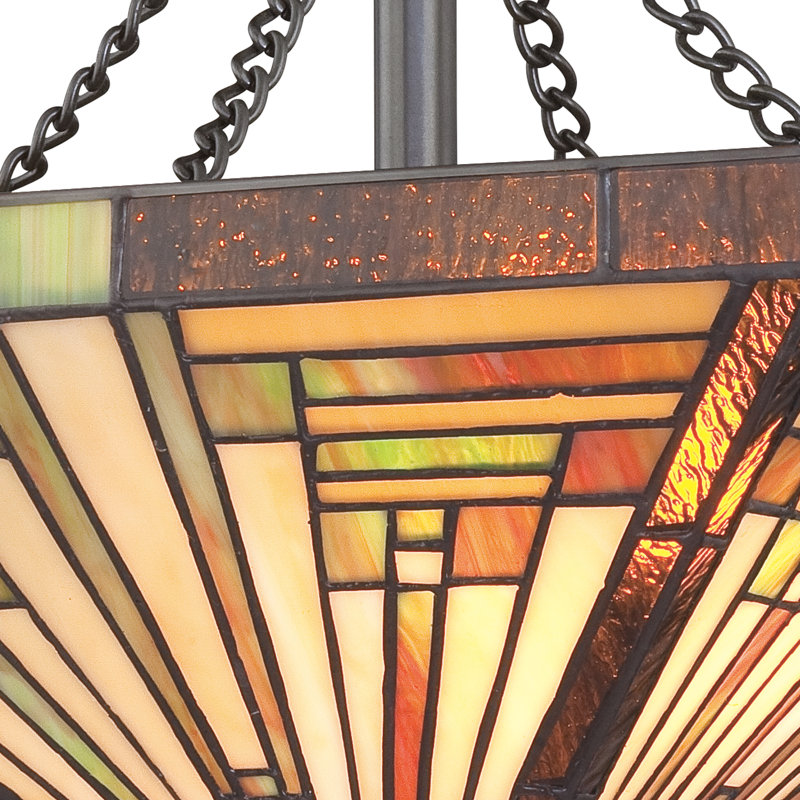 Diahna Glass Semi Flush Mount
