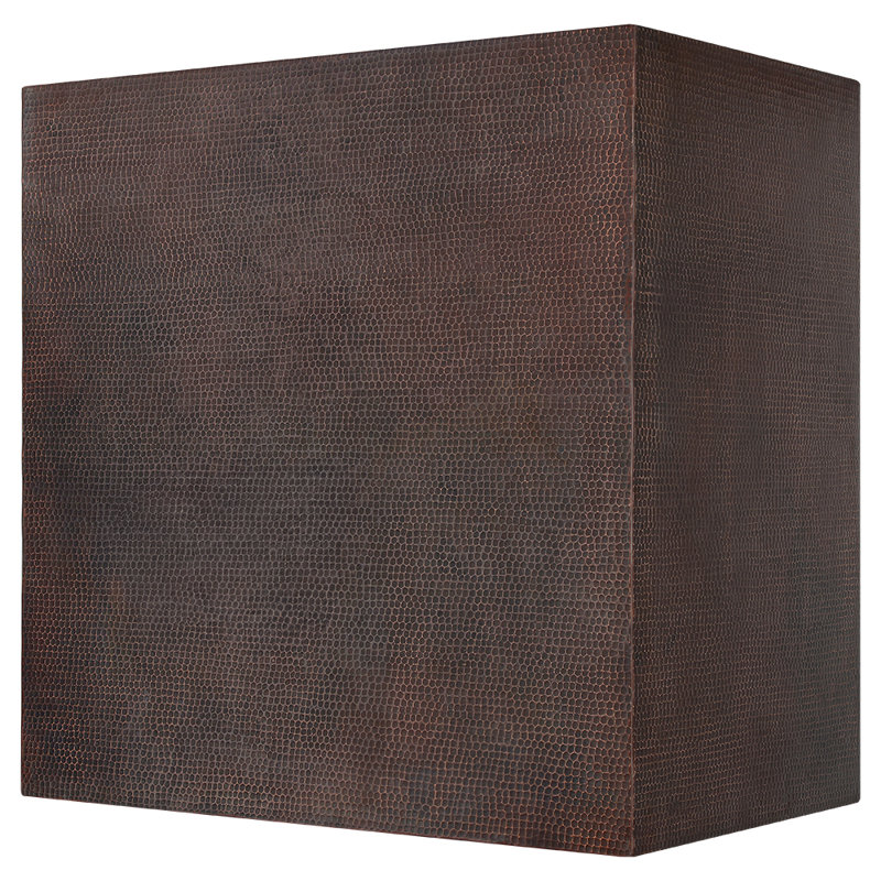 Hotte avec conduit 1250 Premier Copper Products avec lumière incluse