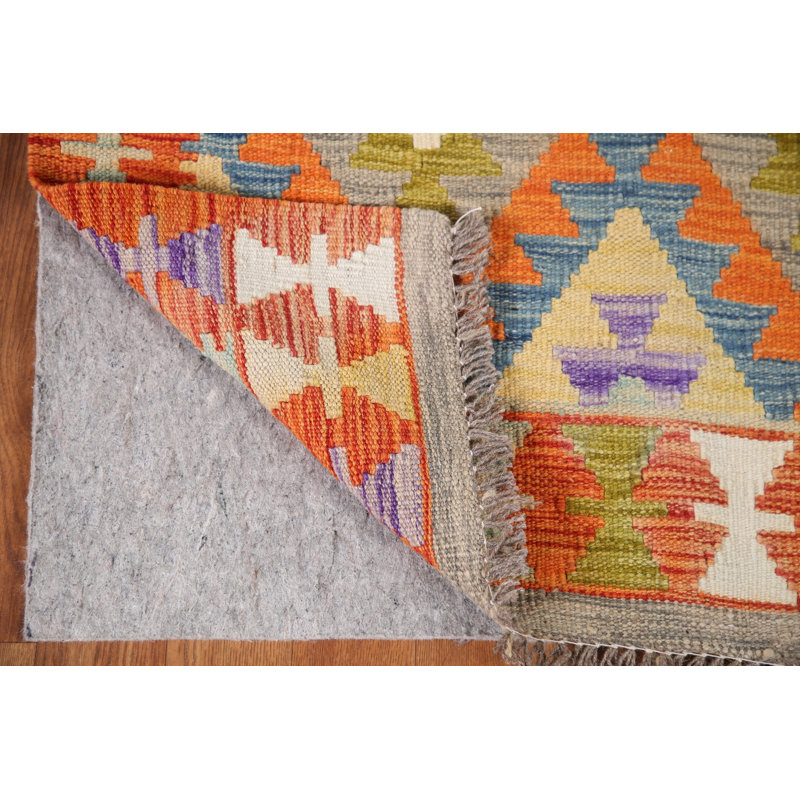 Tapis multicolore à motif oriental kilim 3 x 4