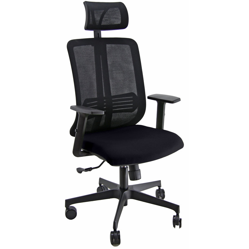 Charlmont Office Chair with Headrest, Black