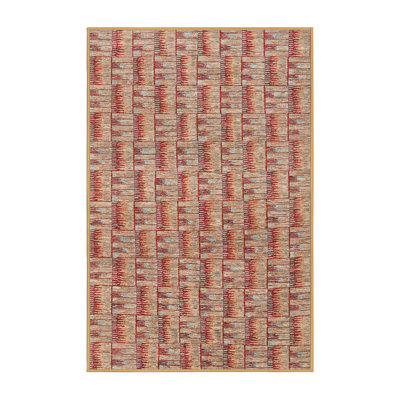Tapis contemporain brun