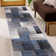 Damarus Geometric Blue/Ivory/Gray Area Rug