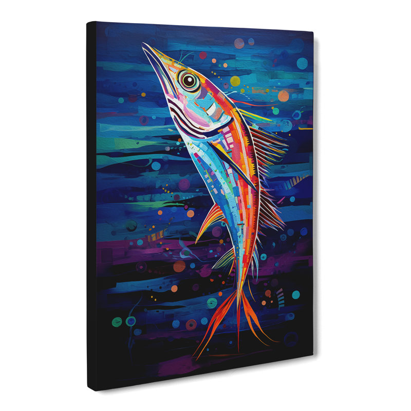 Fish Orphism - No Frame Print, 50cm H x 35cm W x 3cm D