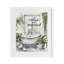 «Relax Unwind Bath & Foliage», reproduction sous verre encadrée, design par lettré et doublé-294182360-294182361