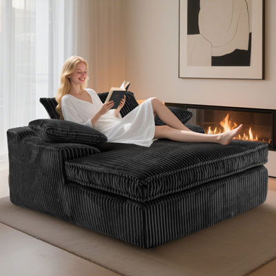 Chaise longue d'intérieur 67 po x P 56 po