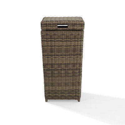 Kelsey Wicker Manual Lift Kitchen Trash Can - 16 Gallons