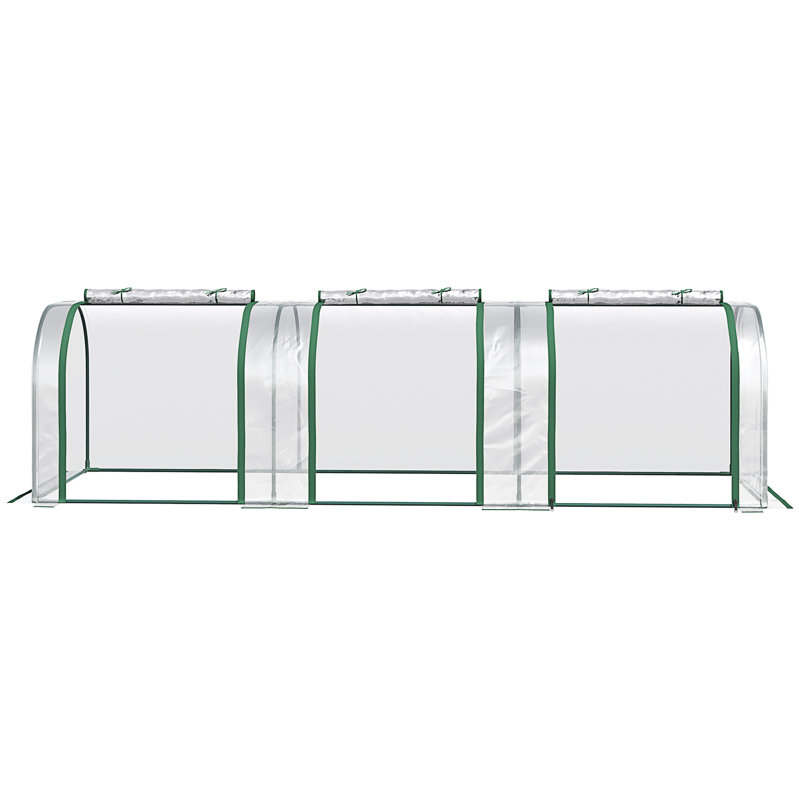 Mini serre Outsunny 10 pi x 3 pi x 2,5 pi