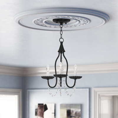 Burvale 3 - Light Candle Style Chandelier