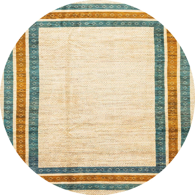 Abstract Indoor Rug, Round 3'