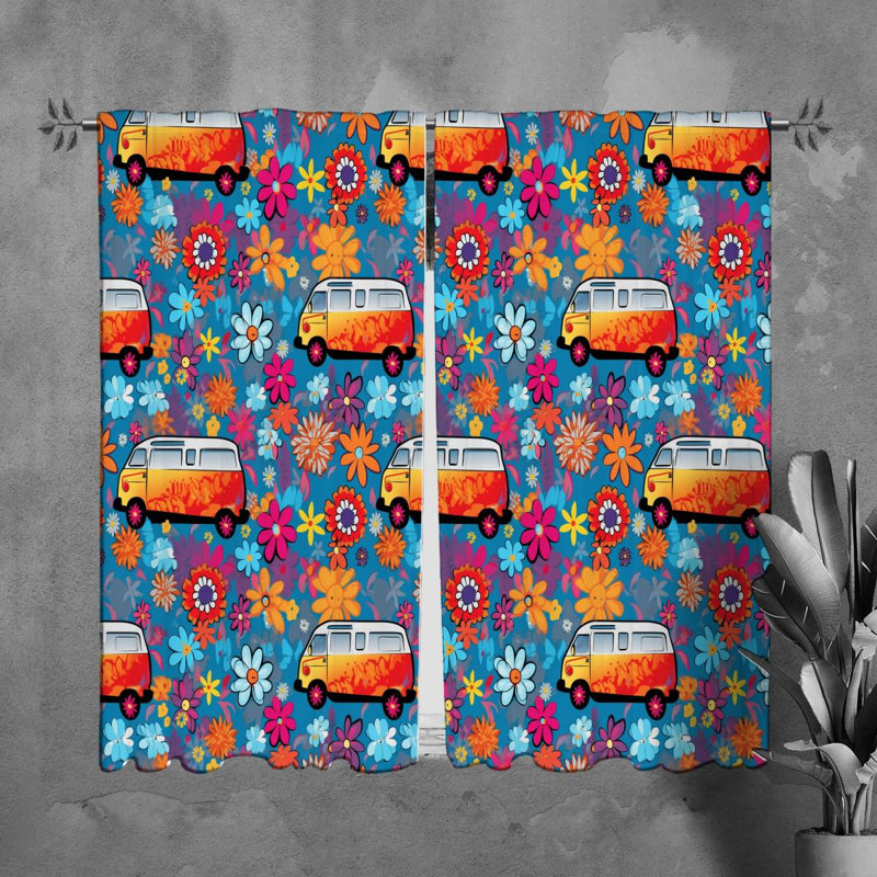 Verba Room Darkening Curtain Pair, 40" W x 61" L