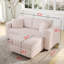 Canapé modulaire rembourré 2 places avec repose-pieds Frederick-1433502287