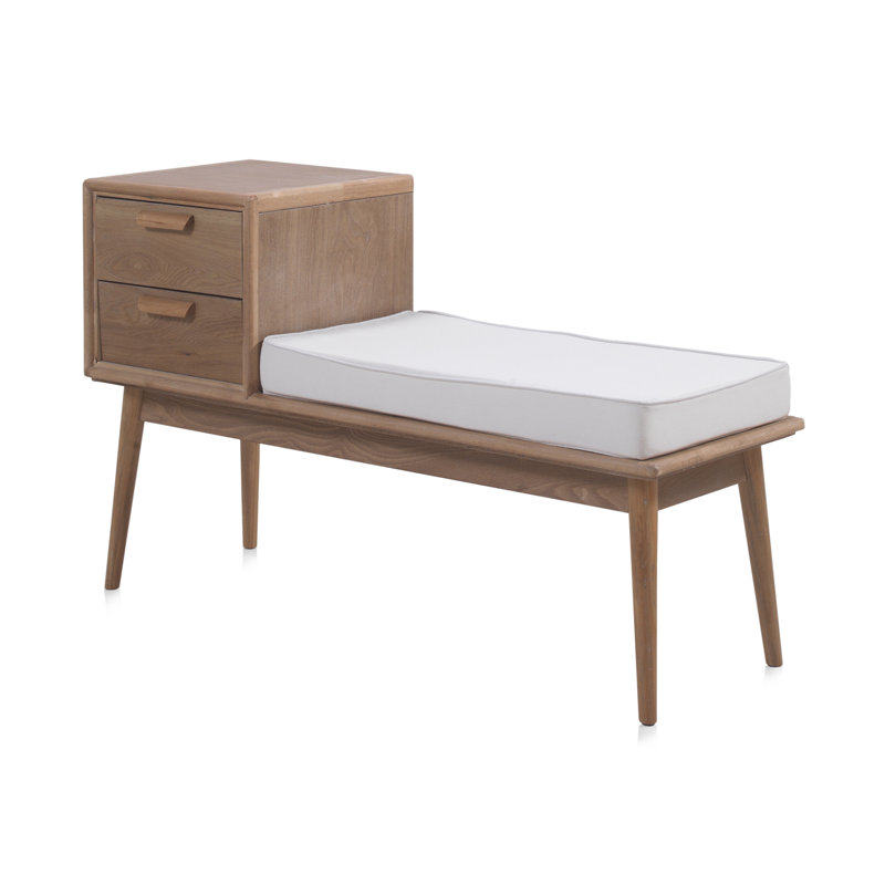 Palenville Solid Wood Storage Bench