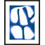 Contemporary Blues 8 Framed Painting by Andrea Stokes-746397862-746397881