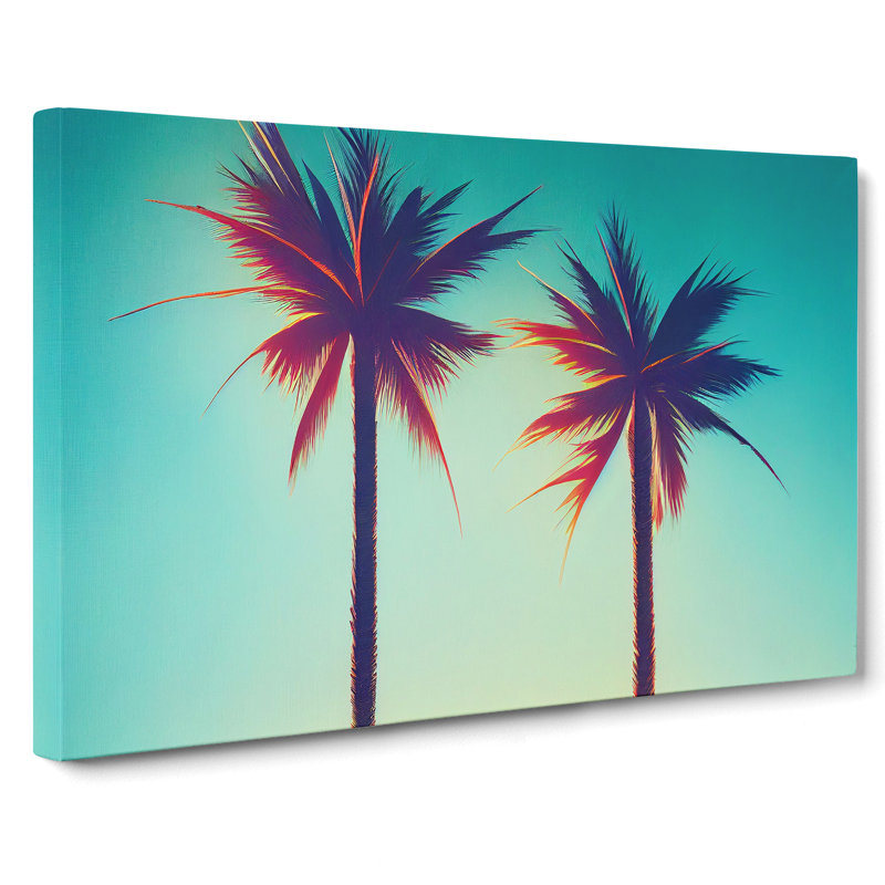 Unbeatable Palm Trees - Wrapped Canvas, 50cm H x 76cm W x 3cm D