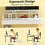 Bureau, bureau d'écriture avec tablette de rangement