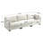 3-Seater Chenille Deep Sofa-1412006411