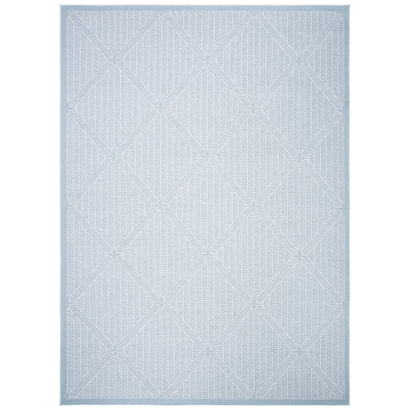 Tapis d'intérieur / extérieur à motif géométrique Kircher Performance, Rectangle 8 pi x 10 pi