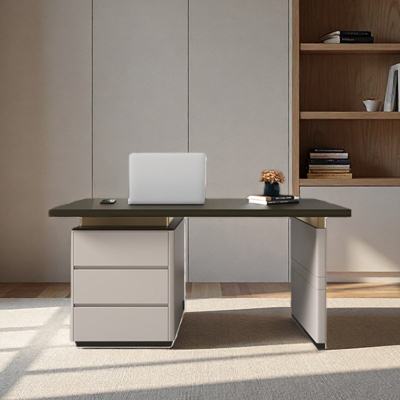 Bureau, bureau simple, piano, finition laquée, H 29,53 po x l 47,24 po x P 23,62 po