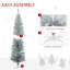 Arbre de Noël artificiel 6 pi avec arbre de Noël mince 6 pi avec 390 branches réalistes et base en plastique