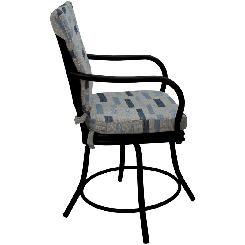 Sophère pour 4 personnes - extérieur, Bleu / beige, Noir