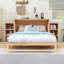 Lit escamotable en bois avec tiroir de rangement et tablettes-1186274499-1186274503