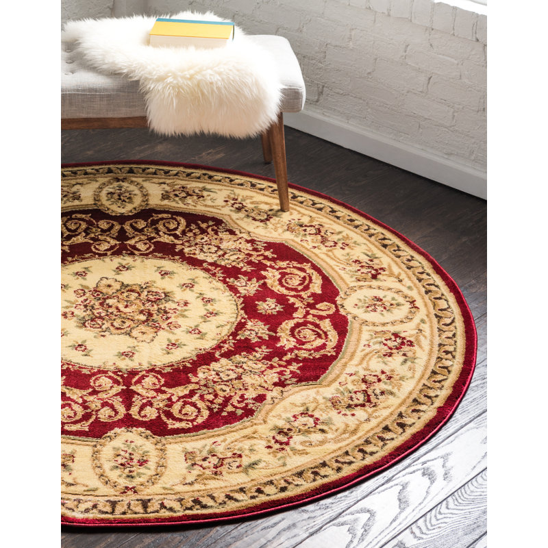 Aracelia Floral Indoor Rug, Round 7'10"