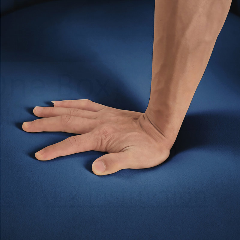 Chaise d'appoint rembourrée en velours avec support en métal, chaise de salon moderne avec dossier incurvé, Marine