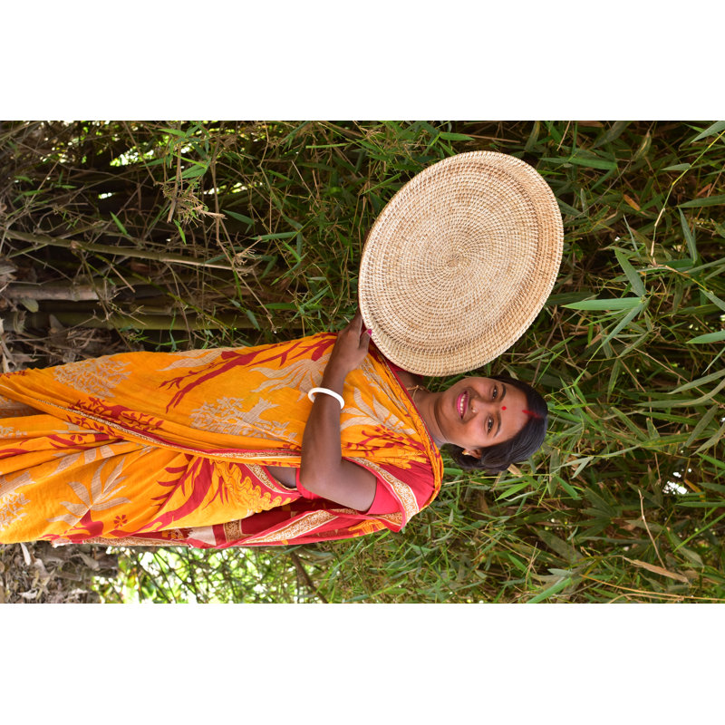  Handmade India Cane Platter