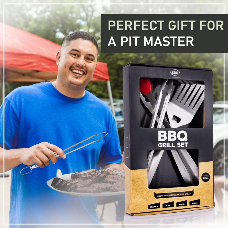 Stainless Steel Non-Stick Grilling Tool Set