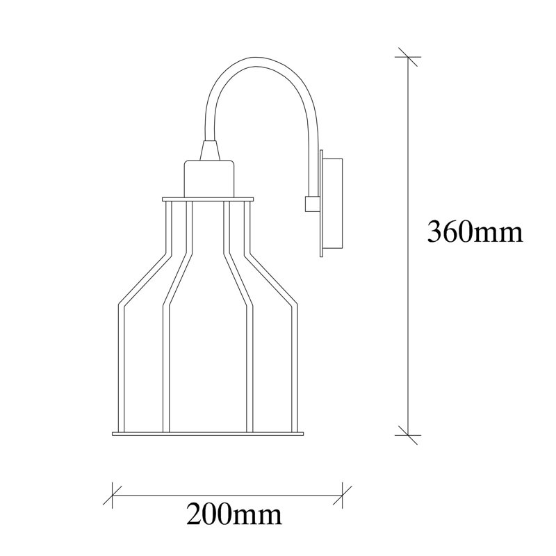 Armed Sconce, White/Gold