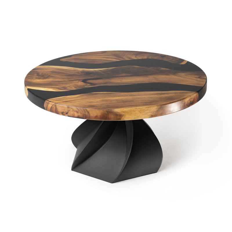 Table basse Papao, L 35 po x l 35 po x H 18 po, Rond
