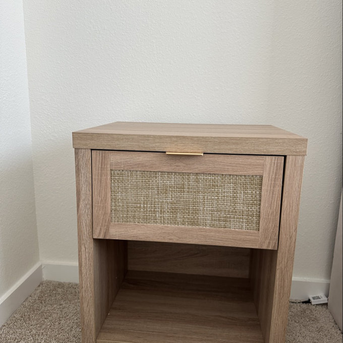 Alayha 19.7'' W Nightstand (Set of 2) - Light Natural Oak