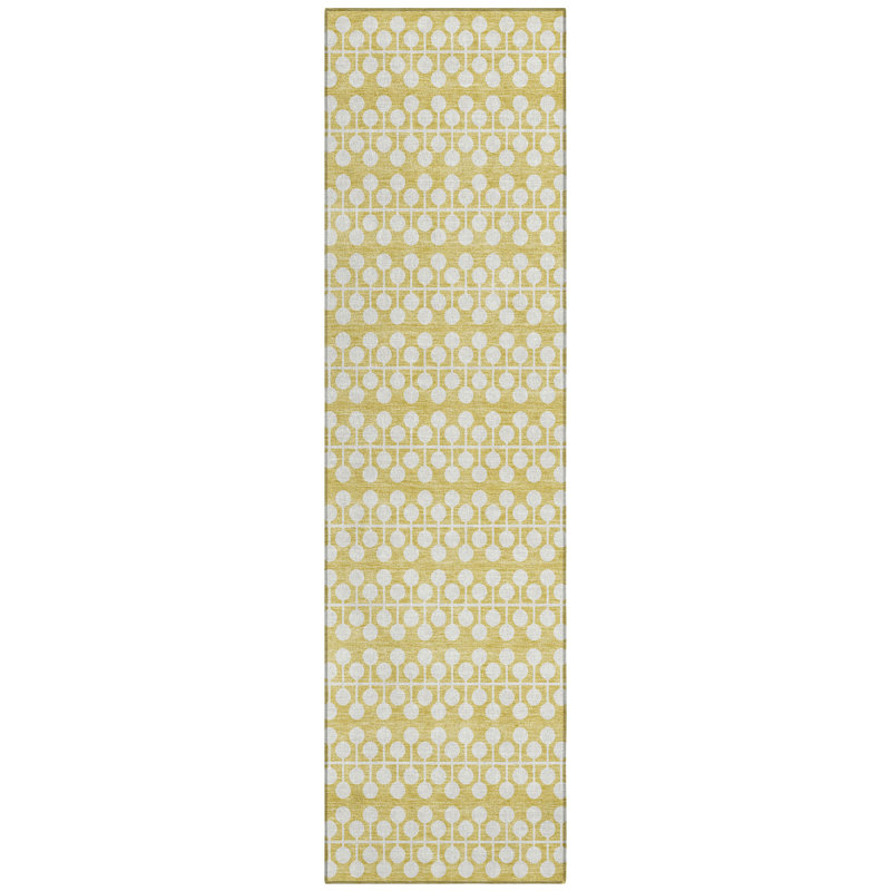 Machine Washable Indoor/Outdoor Boruta ACN2247 Geometric Rug, Runner 2'3" x 7'6"