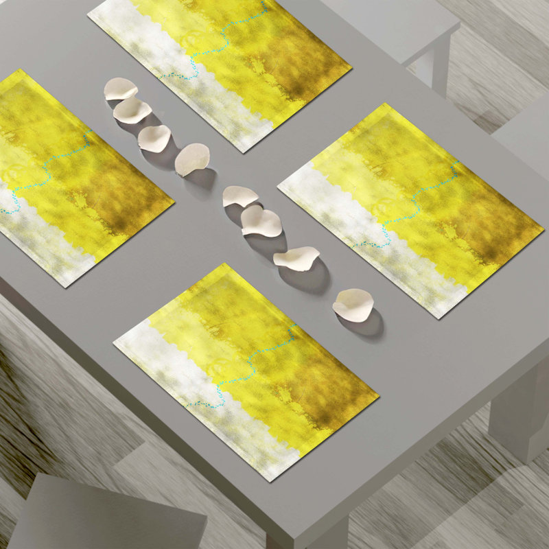 Polyester Abstract Rectangle Placemat