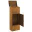 Boîte de dépôt vidaXL rouillée 17,52 x 11,42 x 43,50 po