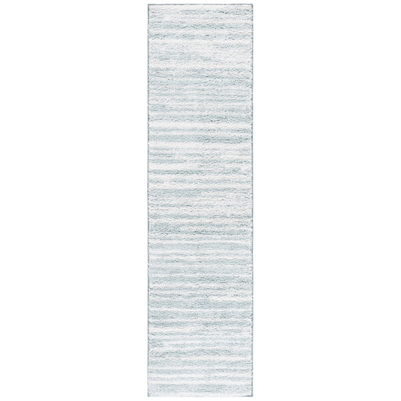 Isidro Power-Loomed Polyester Shag Area Rug , Runner 2'2" x 8'