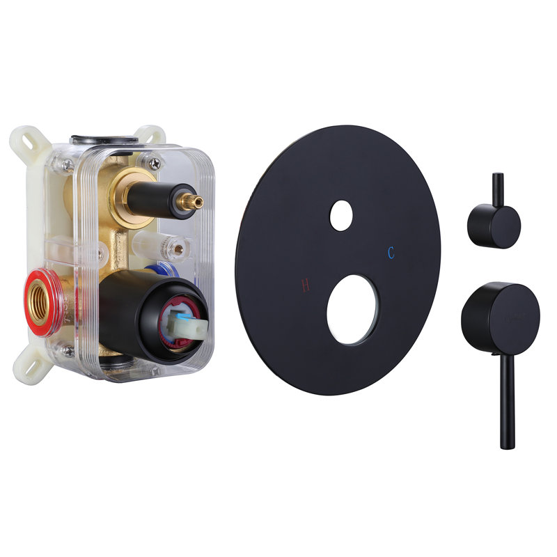All-In-One Kit with Rough in-Valve, Matte Black