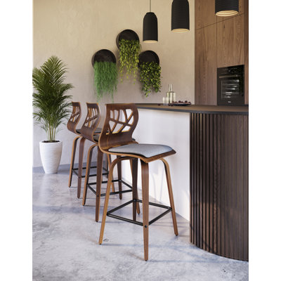 Allenhurst Swivel Upholstered Counter Stool