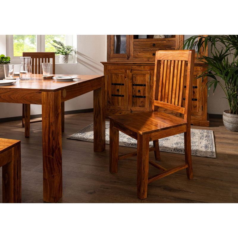 Oxford 45cm H Solid Wood Slat Back Side Chair
