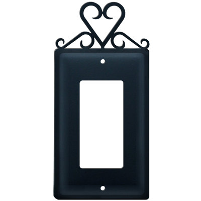 Heart Single GFI Rocker Wall Plate