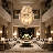 Geisler 96" Glass Chandelier