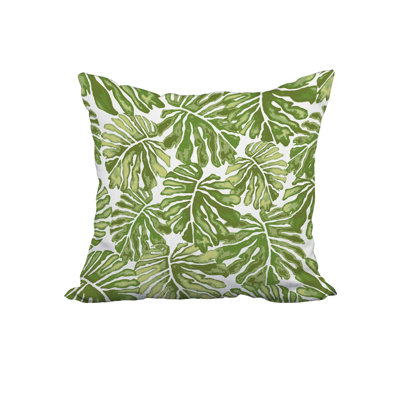 Floral Square 100% Cotton Pillow Cover & Insert